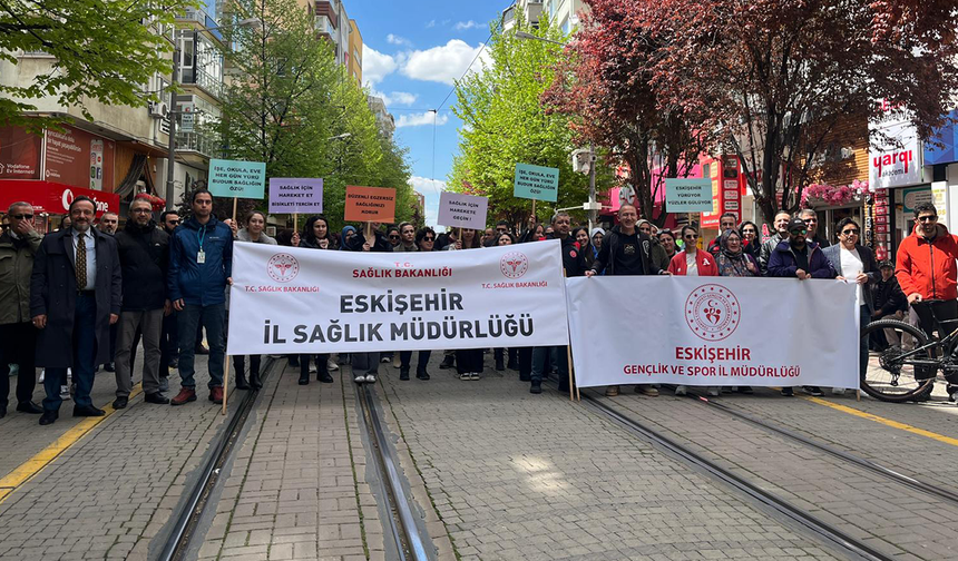 Eskişehir’de sağlık için yürüdüler