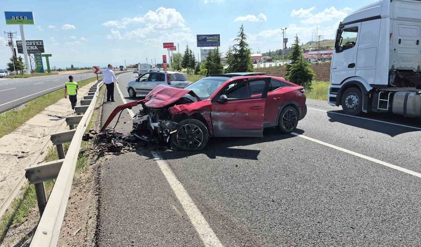 Eskişehir yolunda zincirleme kaza