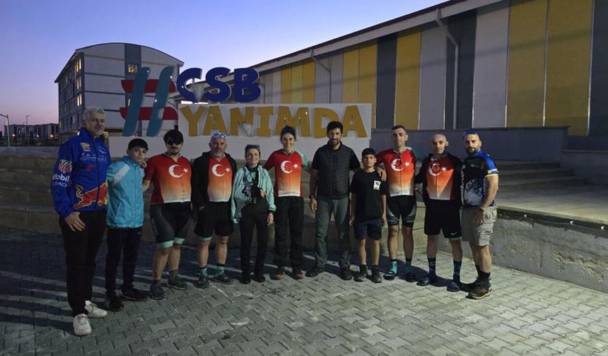 'Ata’ya Saygı Bisiklet Turu' Ankara yolunda