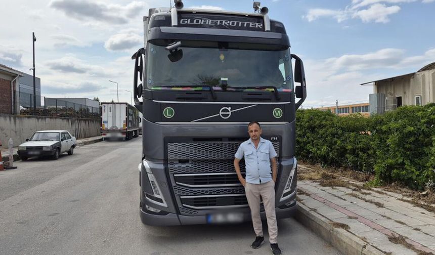 Eskişehir'de genç tır şoförünün meslek aşkı