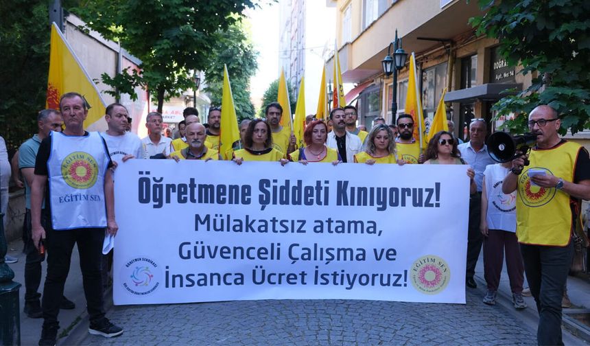 Eskişehir'de Özel Sektör Öğretmenleri ve Eğitim Sen’den ortak eylem