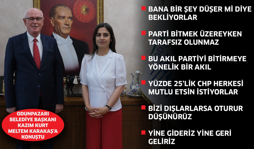 Kazım Kurt: Tarafsız durup bana bir şey düşer mi diye bekliyorlar