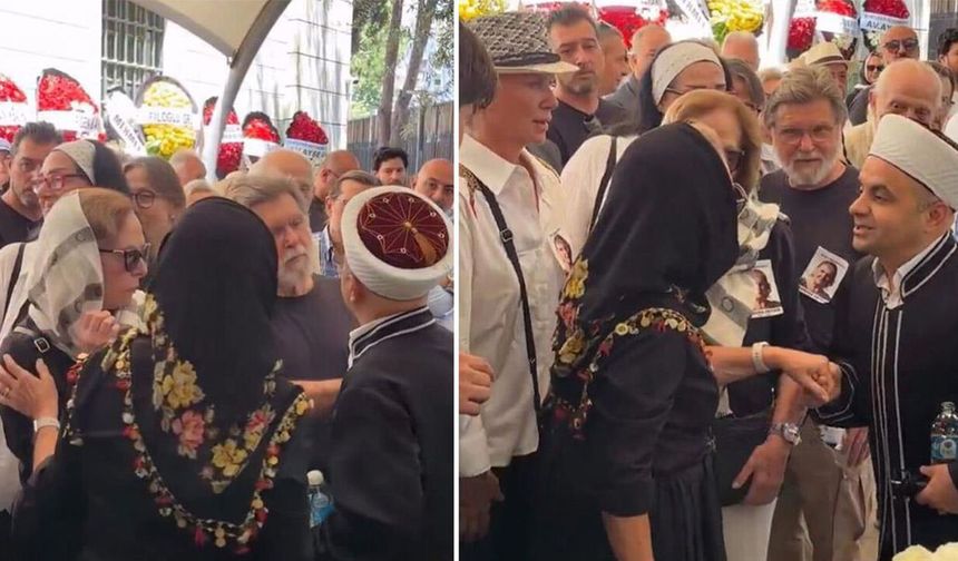 Ünlü modacının cenazesinde saf tartışması