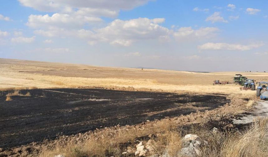 Eskişehir’de biçerdöverin neden olduğu yangın söndürüldü