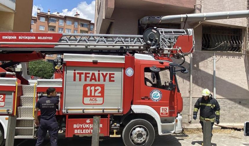 Eskişehir'de fırın bacasında korkutan yangın