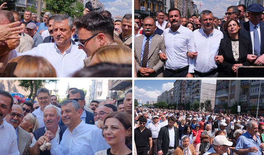 Eskişehir'de Özgür Özel rüzgarı: Binlerle Hamamyolu'nda yürüdü