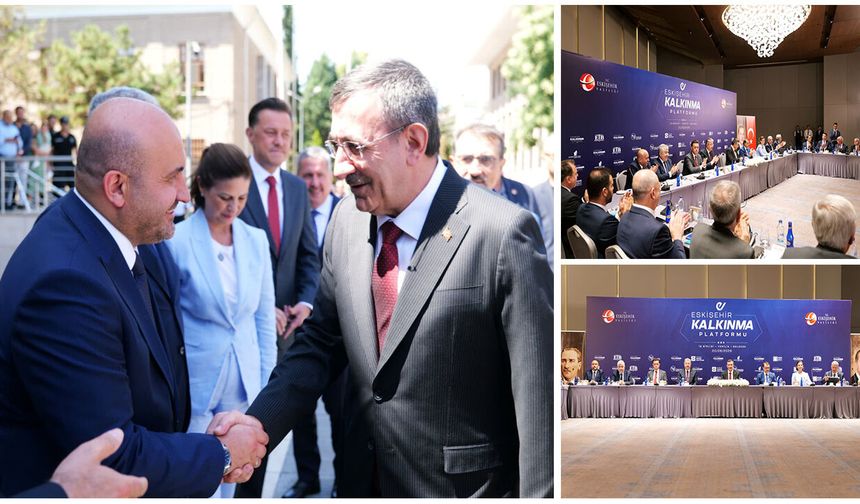 Eskişehir Kalkınma Platformu, kentin önceliklerini Cumhurbaşkanı Yardımcısı Yılmaz’a aktardı