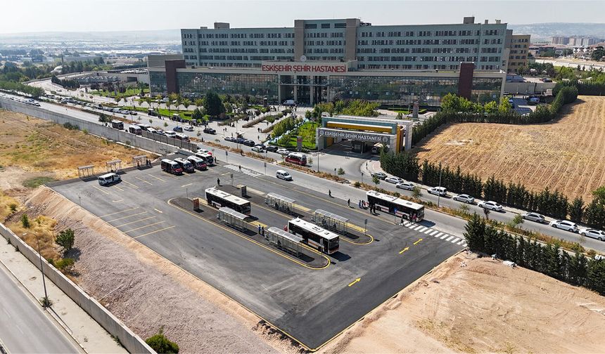 Eskişehir Şehir Hastanesi önünde ulaşımı rahatlatacak düzenleme