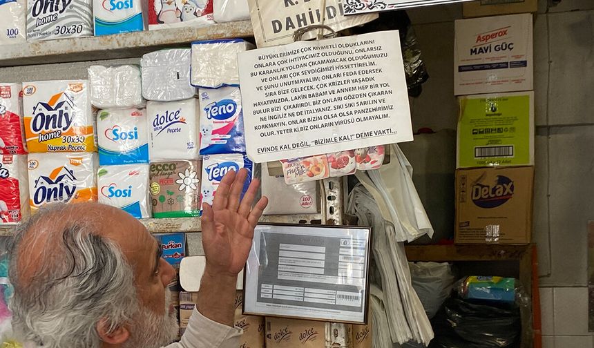 Eskişehir'de pandemi günlerinden kalan anlamlı mesaj