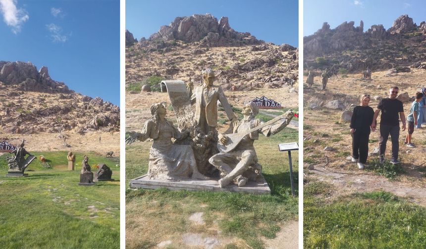 Eskişehir'de Türkiye'nin ilk açık hava heykel müzesine turistlerden yoğun ilgi