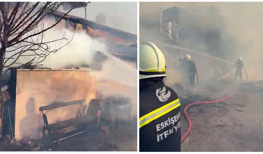 Eskişehir’de yangın paniği: Alevler kısa sürede eve ulaştı