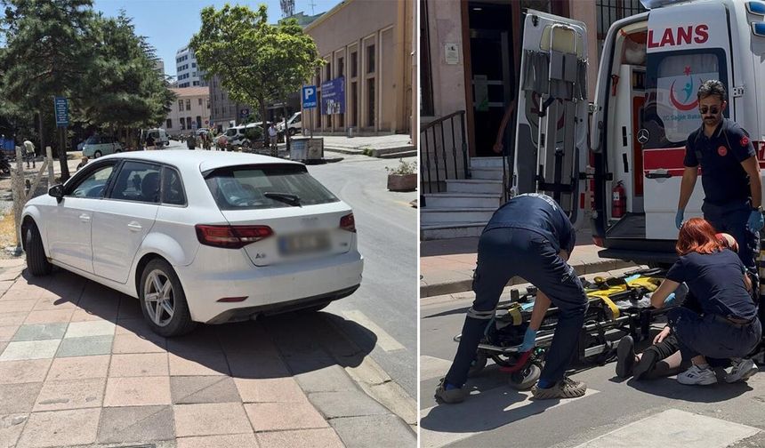 Eskişehir'de yaya geçidinde korkutan kaza