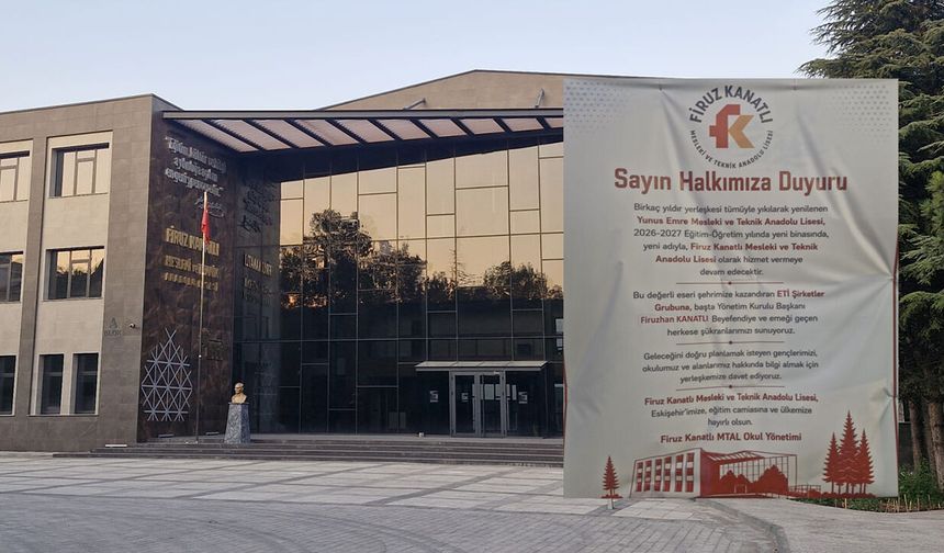Eskişehirli öğrencilere müjde: Yeni adı ve yeni yerleşkesiyle eğitime başlıyor