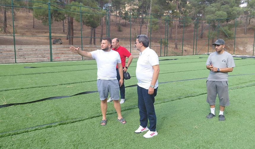 Mihalgazi’de spor alanları yenileniyor