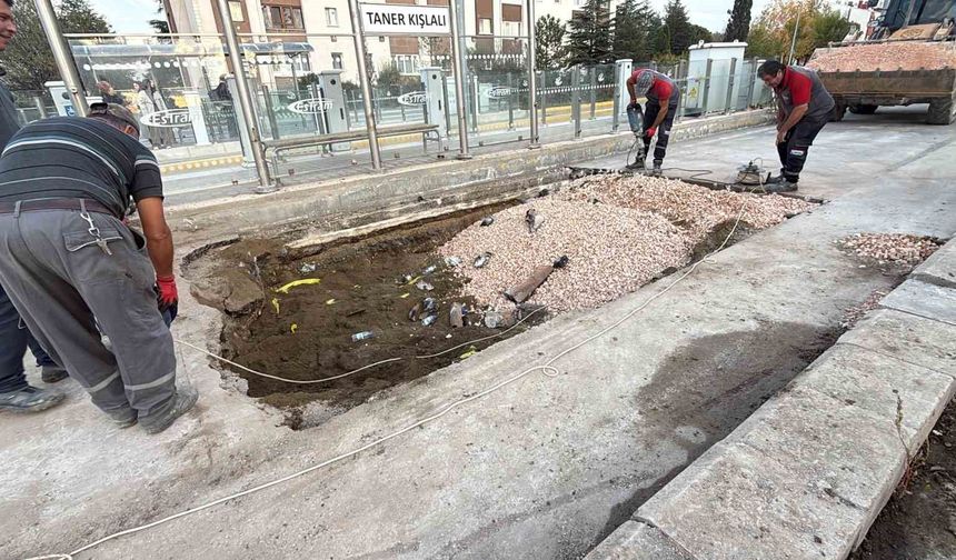 Eskişehir'de 3 gündür süren doğalgaz hattındaki sızıntı tamir edildi