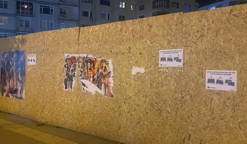 Eskişehir Doktorlar Caddesi’nde şaşırtan olay: Sanat eserleri zarar gördü