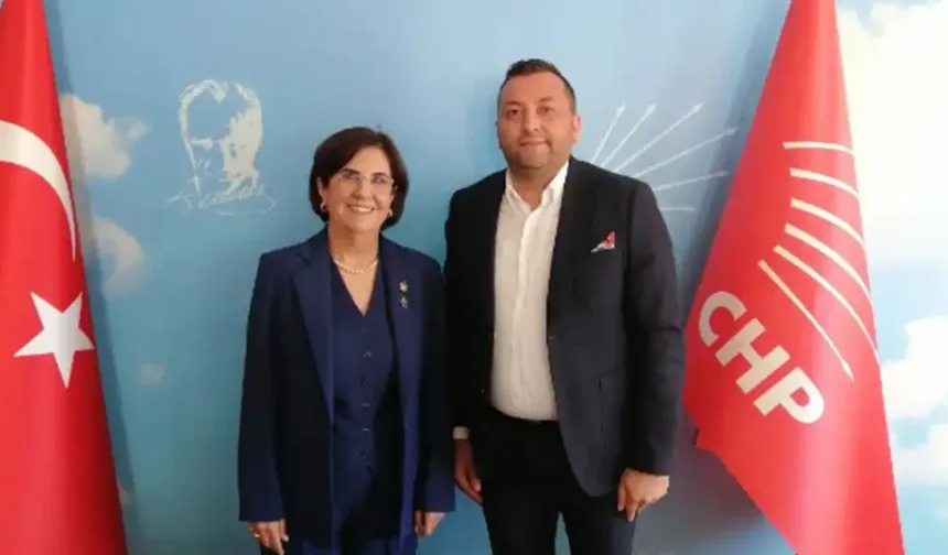 Eskişehir eski Milletvekili Gaye Usluer, CHP İl Başkanlığı’nı ziyaret etti