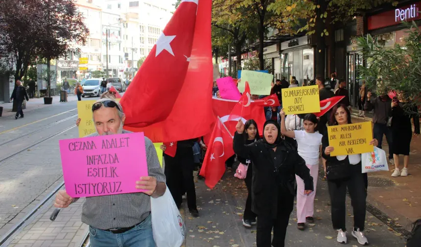 Eskişehir'de mahkum yakınlarından adil infaz talebi