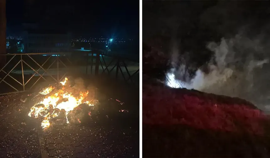 Eskişehir'de parkta yangını gören vatandaşlar 112'yi aradı!