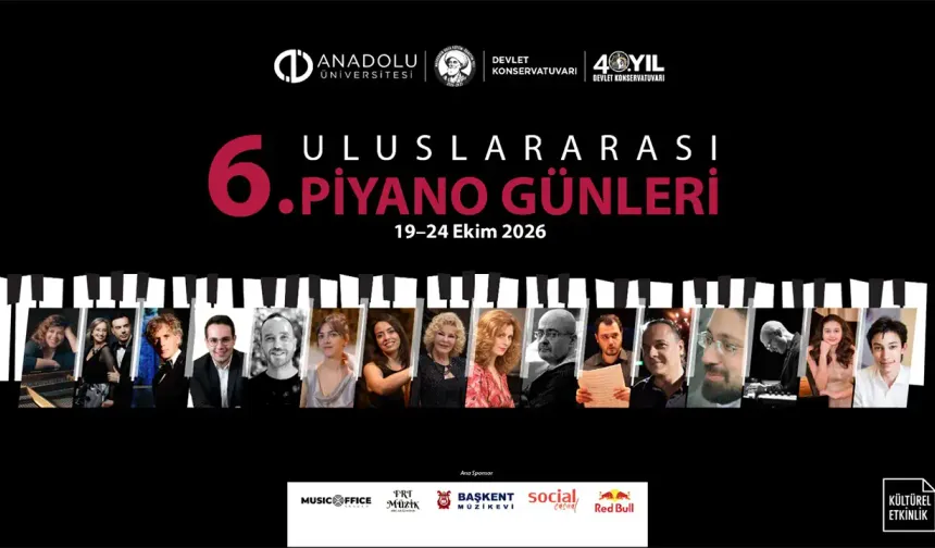 Eskişehir’de piyano rüzgarı esecek! İşte 6. Uluslararası Piyano Günleri Programı