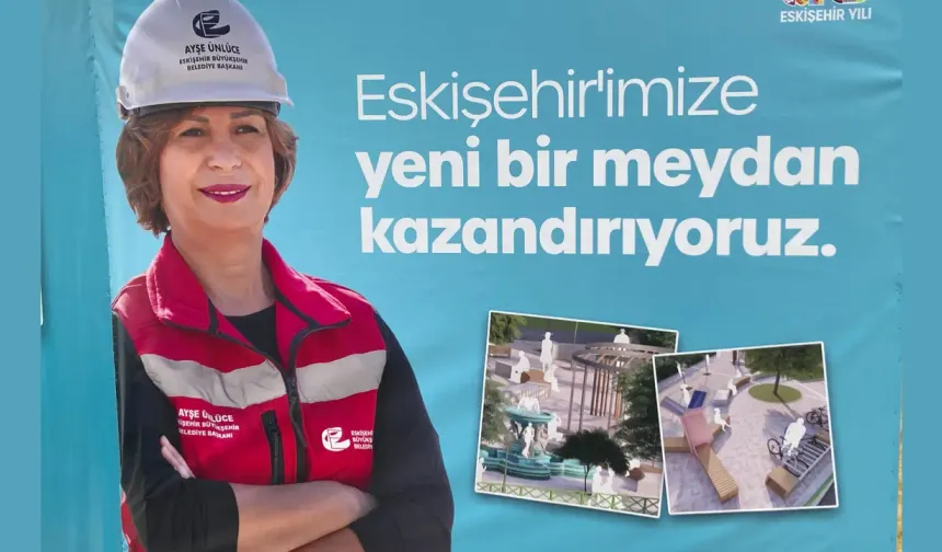 Eskişehir Kızılcıklı Caddesi’ne yapılacak meydanın detayları belli oldu