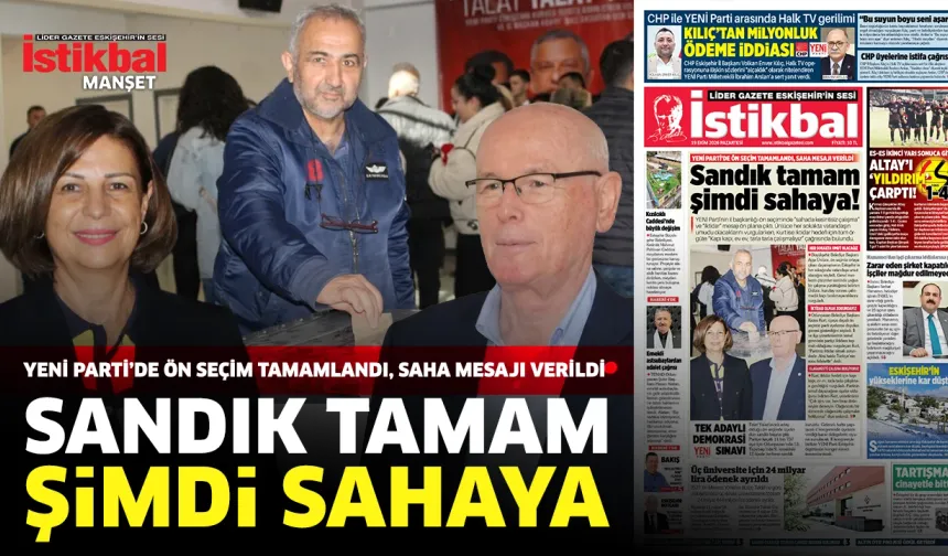 Sandık tamam şimdi sahaya!