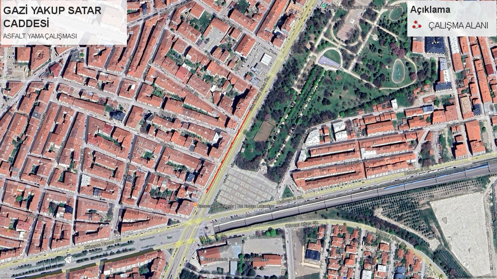 Eskişehir Gazi Yakup Satar Caddesi