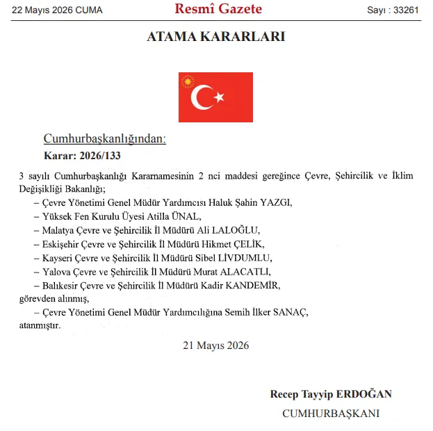 Resmi Gazete Karari 22-1