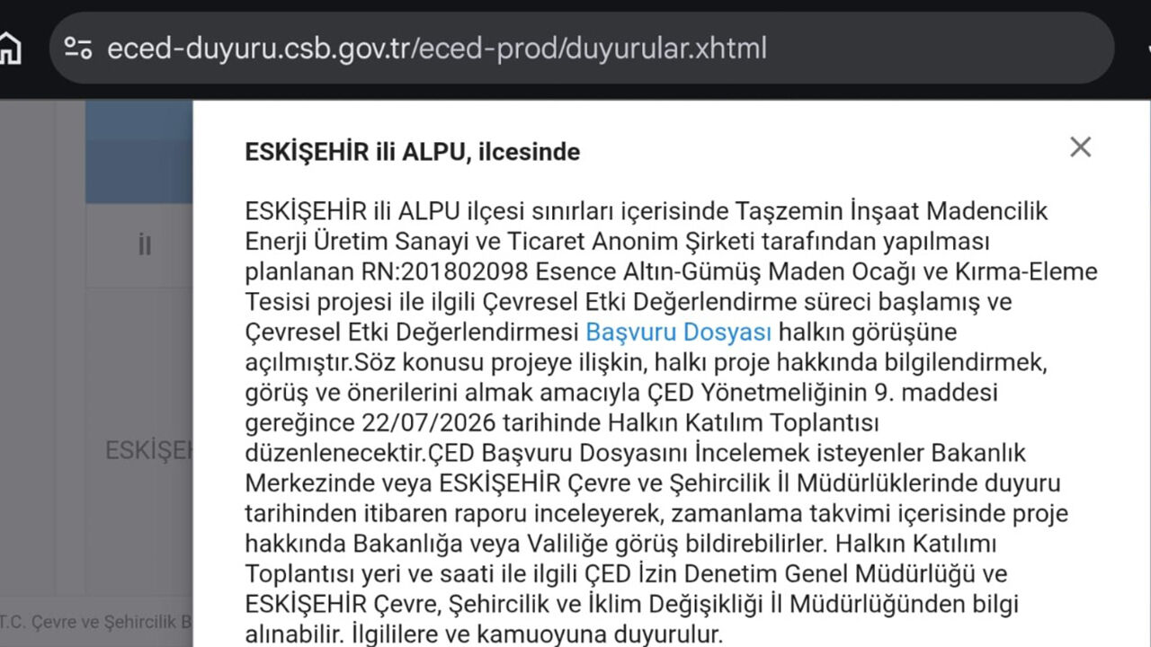 Alpu’ya Yapılmak Istenen Altın Madeni Için Kritik Tarih Belli Oldu2
