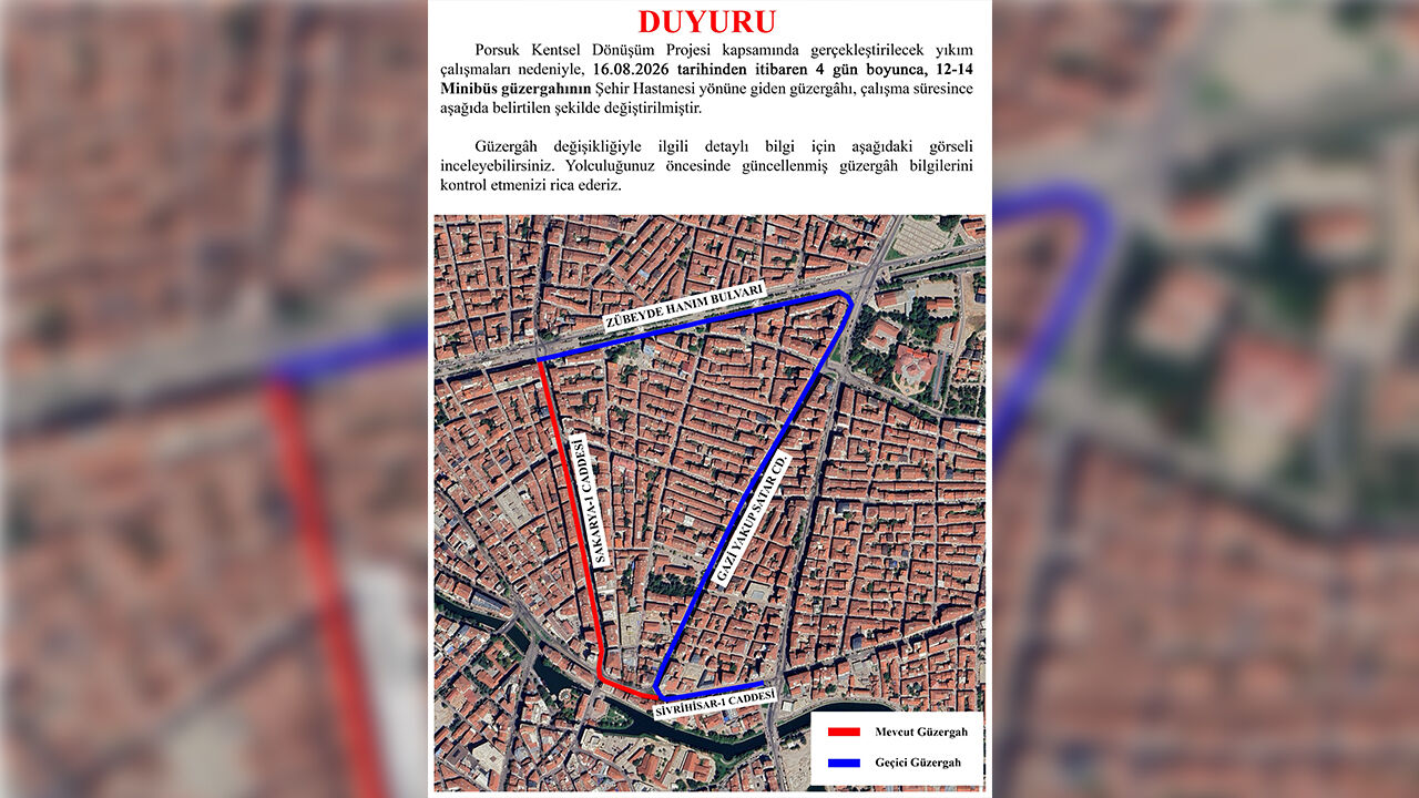 Büyükşehirden Sürücülere Uyarı! O Caddeler 16 19 Ağustos’ta Kapalı Olacak1
