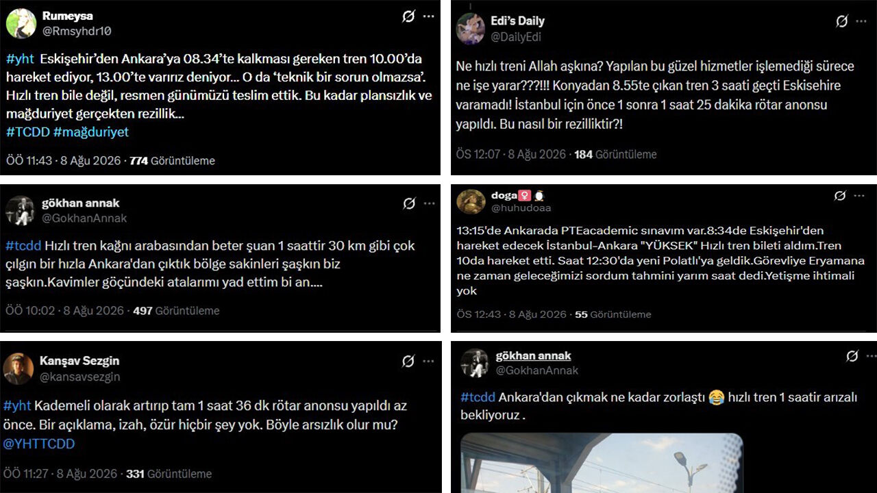 Eskişehir’de Yht Yolcuları Isyan Etti Saatler Süren Gecikme2