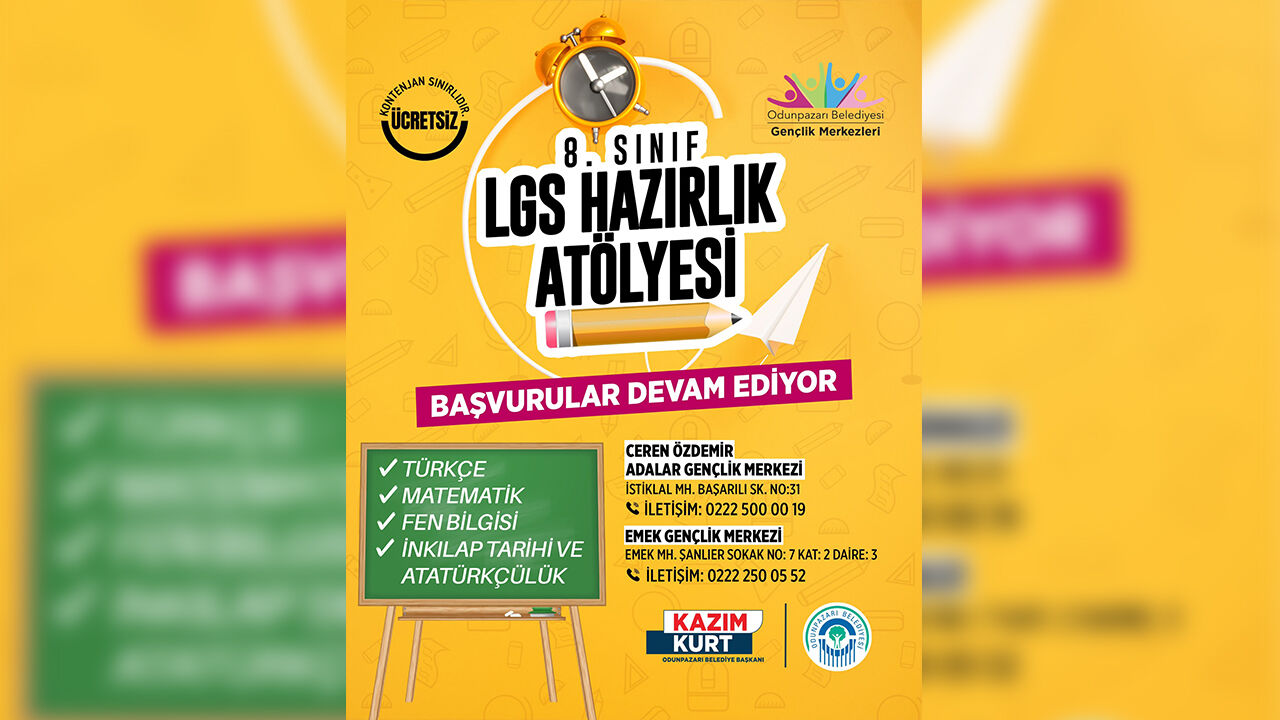 Odunpazarı Belediyesi’nden Öğrencilere Lgs Desteği Ücretsiz Atölye Kayıtları Sürüyor-1