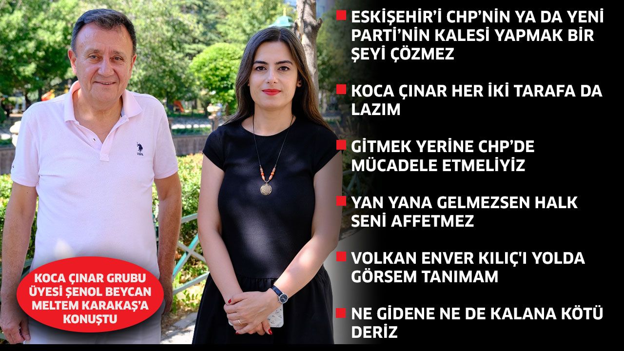 “Eskişehir’i CHP’nin ya da YENİ Parti’nin kalesi yapmak bir şeyi çözmez”