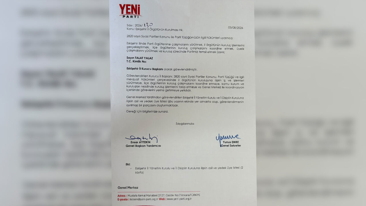 Yeni̇ Parti Eskişehir’de Resmen Kuruldu “Geçmişten Gelen Kırgınlıklara Son Verelim”2