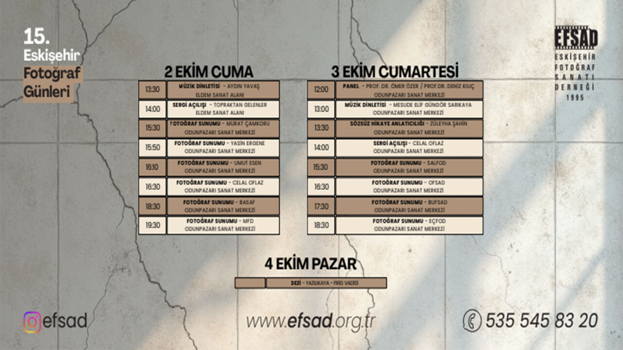 15. Eskişehir Fotoğraf Günleri 2 4 Ekim'de Düzenlenecek3