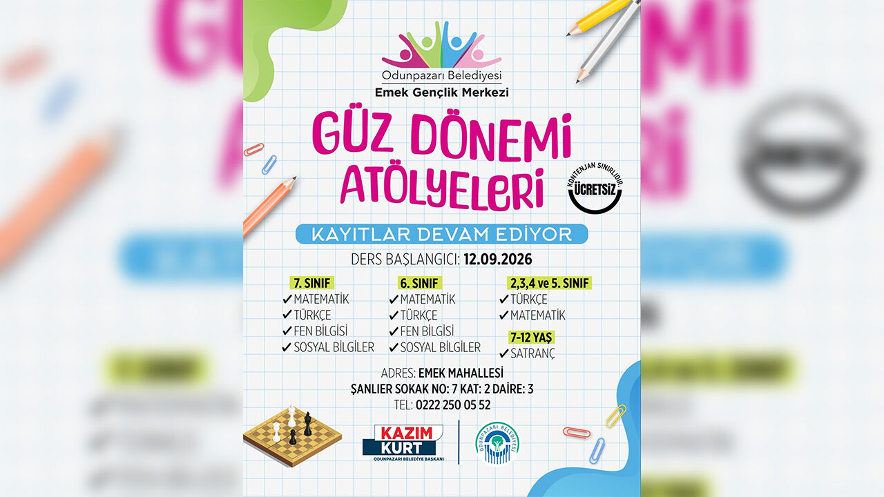 Eskişehir’de Çocuklar Için Ücretsiz Atölyeler Başlıyor Kontenjanlar Sınırlı