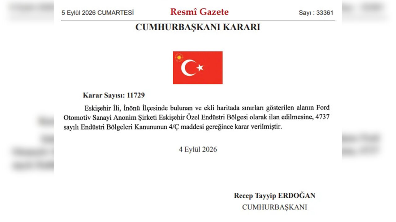 Resmi Gazete’de Yayımlandı Eskişehir’de Bir Alanda Özel Endüstri Bölgesi Kararı-2