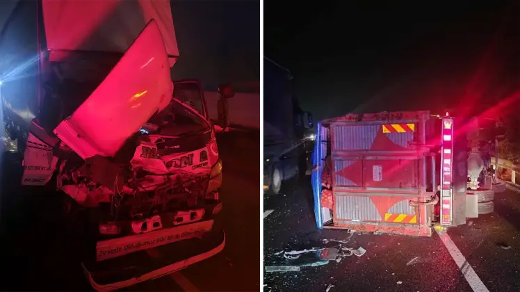 Eskişehir-Bozüyük yolunda trafik kazası: Kamyon tıra çarptı