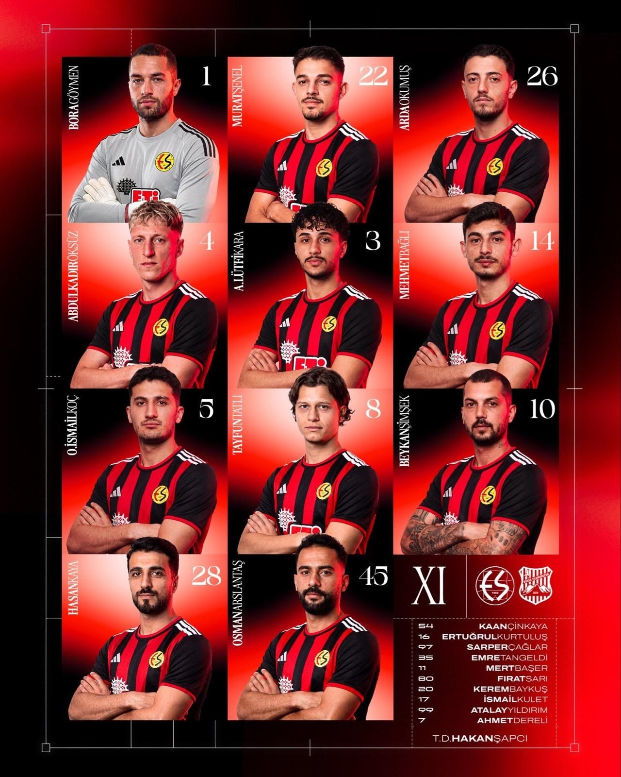 Eskişehirspor Kadrosunda 3 Değişiklik