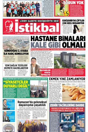 İstikbal Gazetesi 25 Şubat 2026 Manşeti
