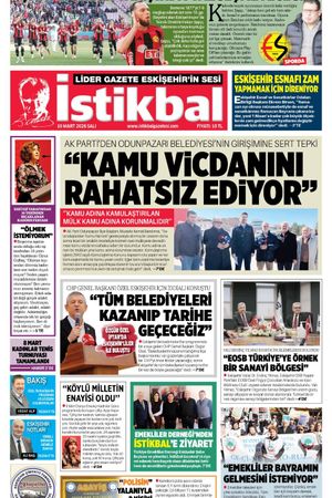 İstikbal Gazetesi 10 Mart 2026 Manşeti