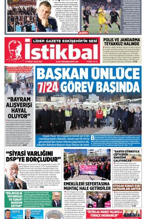 İstikbal Gazetesi 17 Mart 2026 Manşeti