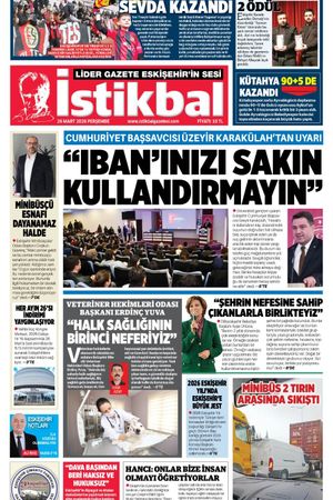 İstikbal Gazetesi 26 Mart 2026 Manşeti