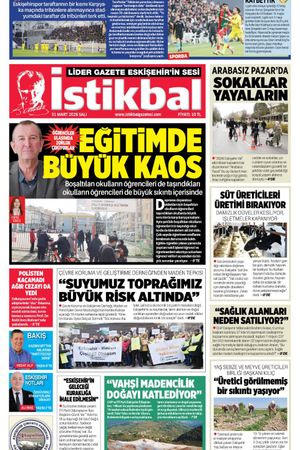 İstikbal Gazetesi 31 Mart 2026 Manşeti