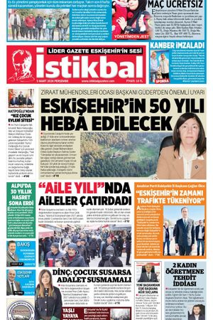 İstikbal Gazetesi 5 Mart 2026 Manşeti