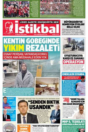 İstikbal Gazetesi 10 Nisan 2026 Manşeti