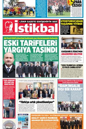 İstikbal Gazetesi 11 Nisan 2026 Manşeti