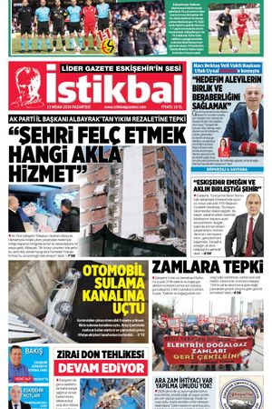 İstikbal Gazetesi 13 Nisan 2026 Manşeti