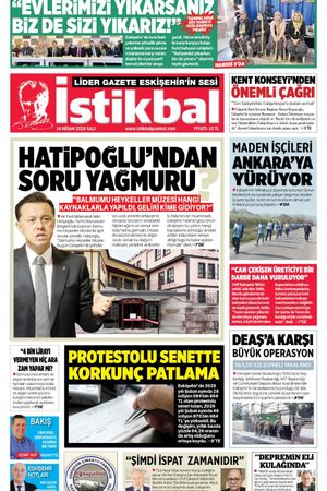 İstikbal Gazetesi 14 Nisan 2026 Manşeti