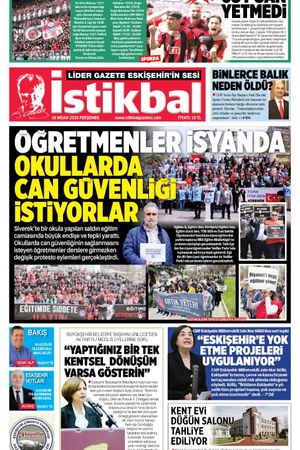 İstikbal Gazetesi 16 Nisan 2026 Manşeti